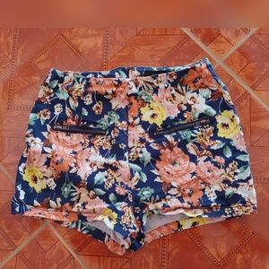 Mine High Waisted Mini Floral Shorts